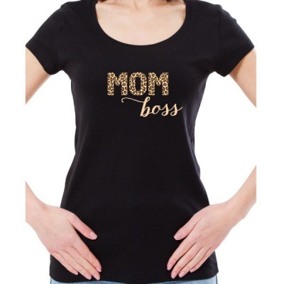 Photo of T shirt-Ladies-Black-Mom Boss
