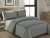 Cottonbox Egyptian Cotton Embroided Duvet Set - Grey - Queen - 163-164 Photo