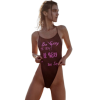 Sunbird Swimwear Rocktide Oystercatcher Black Full Piece Ultra Low Cut Side Boob Swimwear Photo