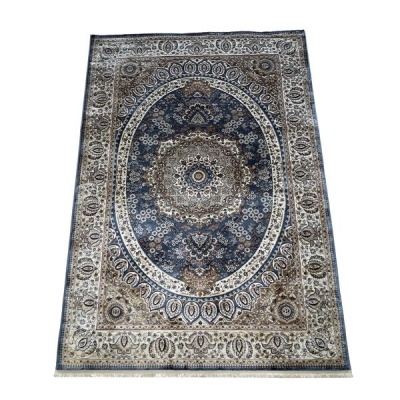 ROYAL RUGS Blue Beige Floral Persian Style Area Rug