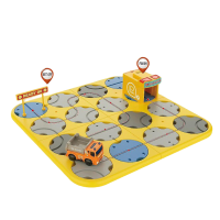 Toys Car Board Game Montessori Maze Race Track Game Engineering Series