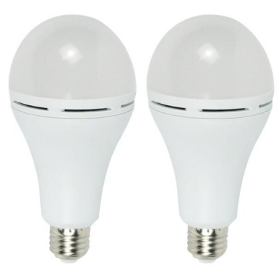 Flash LED Emergency Lamp Bulb A60 E27 6000K Daylight 5W Pack of 2