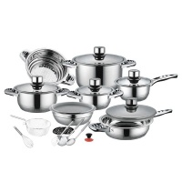 21 Piece Tommy Leopard Stainless Steel Cookware Set
