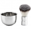 Vintage Style Stainless Steel Shaving Set Photo