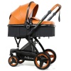 Belecoo X6 3" 1 Baby Stroller Pram Car Seat-Brown Photo