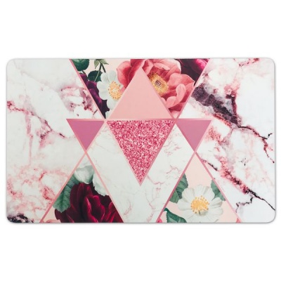Photo of Hey Casey ! Extra Large Mousepad / Desk Pad - Marble Floral