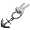 Troika Keyring Anchor Gunmetal Grey