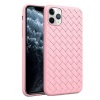 Case Candy Weave Texture Cover for iPhone 11 Pro - Pink Photo