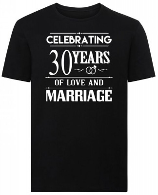 Photo of Celebrating 30 Years Of Love And Marriage Tshirt