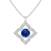 Stella Luna Clover Pendant- Swarovski Sapphire Crystal Photo