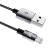 Ghostek Super Durable 3 Ft Braided Charging Cable - Lightning - Grey Photo