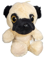 Soft Dog Toy with Spring and Glittery Eyes