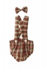 Tartan Nappy Cover and Bow Tie Photo