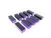 Lunula 10 x Purple 4 Way Nail File Art Shiner Polish Buffer Buffing Block Photo