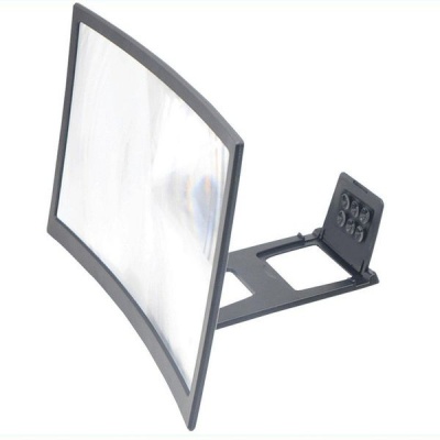 L6 12 Curved Phone Screen Magnifier HD Amplifier with Phone Stand