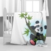 Print with Passion Cute Panda Minky Blanket Photo
