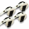 PUTY Compatible DK TT4-BDK11204 Black on White 54mm*17mm Roll 4-Pack Photo