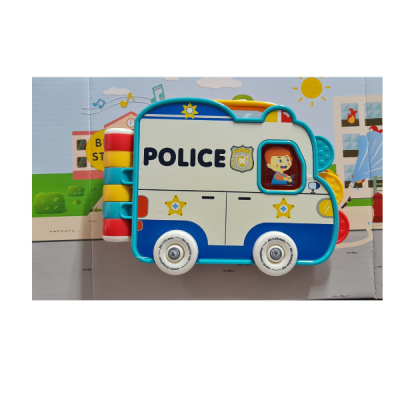 Light and Sound Interactive Transport Police Firetruck School Bus Book
