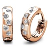 Dhia Jewellery Dhia Rose Gold Exotic Hoop Earrings Embellished with Swarovski Crystals Photo