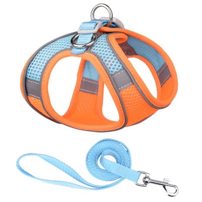 Pet Harness Leash Set Adjustable Step in Pet Harness No Pull Dog Harness