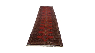 Photo of Heerat Carpets Very Fine Persian senneh Carpet - 405cm x 92cm - Hand Knotted