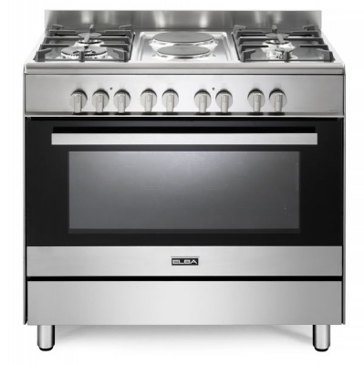 Elba 01 9CX727N1 Classic 4 Gas 2 Electric Cooker Elec Oven Stainless Steel