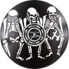Pappa Joe - Custom Vinyl Wall Clock - Skeletons Photo