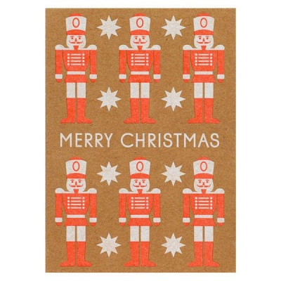 Photo of AK Neon Nutcracker Christmas Cards - Pack of 8