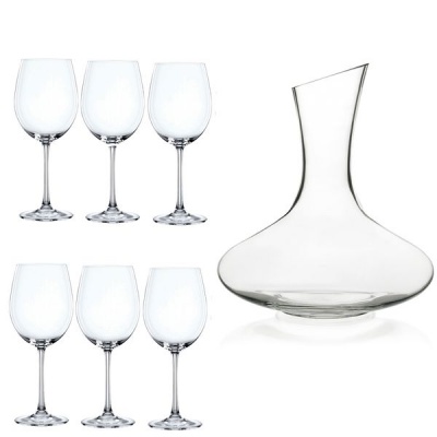 Wine Decanter with Wine Glasses Set 4