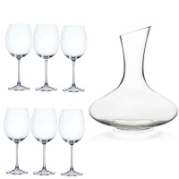 Wine Decanter with Wine Glasses Set 4