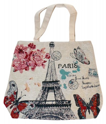 Photo of Tote Bag. Hand Bag. Large. Paris / Eiffel Tower theme