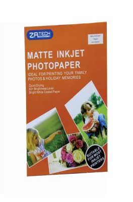 Photo of ZATECH Quick Dry High Matte Inkjet Photo Paper 108GMS