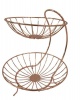 Continental Homeware Rose Gold Double Tier Fruit Basket Photo