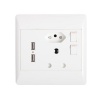 Wall Socket / Plug with 2 USB ports electric box Photo