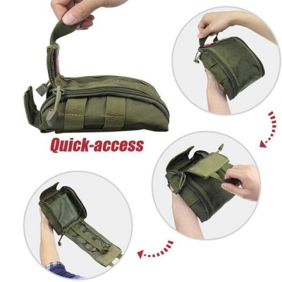 Photo of Tactical IFAK Medical Molle Pouch - Army Green