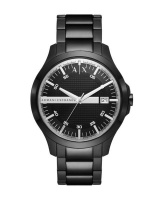 Armani Exchange Mens Black Stainless Steel Watch AX7134SET