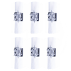 RSW International 6 Silver Snowflake Napkin Rings Photo