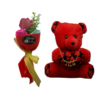 Valentine Teddy Bear Gift Box With Accessories 013