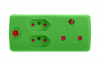 Electricmate Adaptorter 1 x 16 AMP 2 X 5 AMP Green Photo