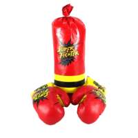 3 Piece Boxing Set With Punching Bag and Gloves