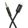 Hoco UPA13 Lightening to 3.5mm AUX Jack Cable Black Photo