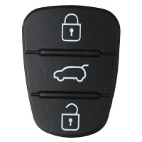 3 Button Remote Key Fob Case Shell Rubber Pad For Hyundai I10 I20 I30