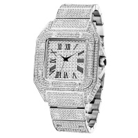 Men Cubic Zirconia Fashion Watch