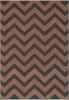 Rugs Original Star Collection ZigZag Design Orange and Black Photo