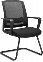 Office Guest Chair with Lumbar Support and Mid Back Mesh Space Air Grid