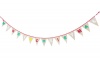 Merry Christmas Bunting hessian red green white yellow Photo