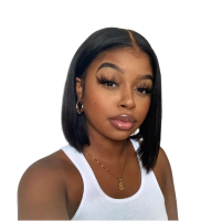 Brazilian 10 Full Frontal Straight Bob Wig