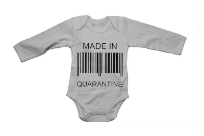 Photo of BuyAbility Made in Quarantine - Barcode - Long Sleeve - Baby Grow
