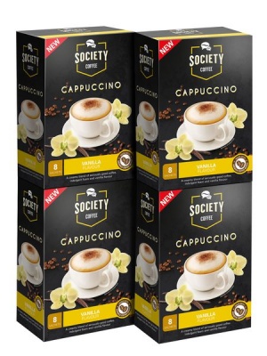 Photo of Society Cappuccino Vanilla 8's Pack of 4