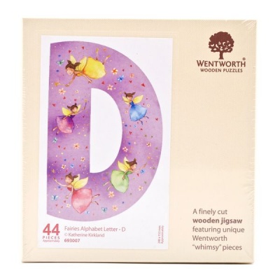 Photo of Wentworth Wooden Puzzle - Fairies Alphabet Letter - D Shaped